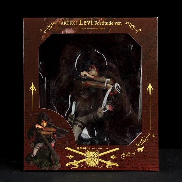 35cm Attack On Titan Anime Figure Levi Ackmen Action Figure Shingeki No Kyojin Ackmen Figurine Eren Mikasa Ackerman Figure Doll