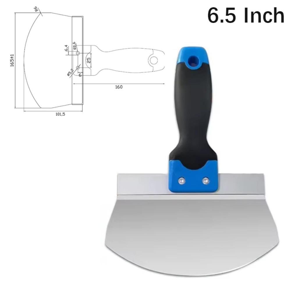 Stainless Steel Paint Scraper 6.5/7 Inch Multi-Purpose Scraper Putty Knife Wallpaper Removal