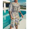 Summer Color Vortex 3D Print T-Shirts Shorts Sets Men's Tracksuits Oversized Short Sleeve T Shirt Pants Set Man Suits Clothing
