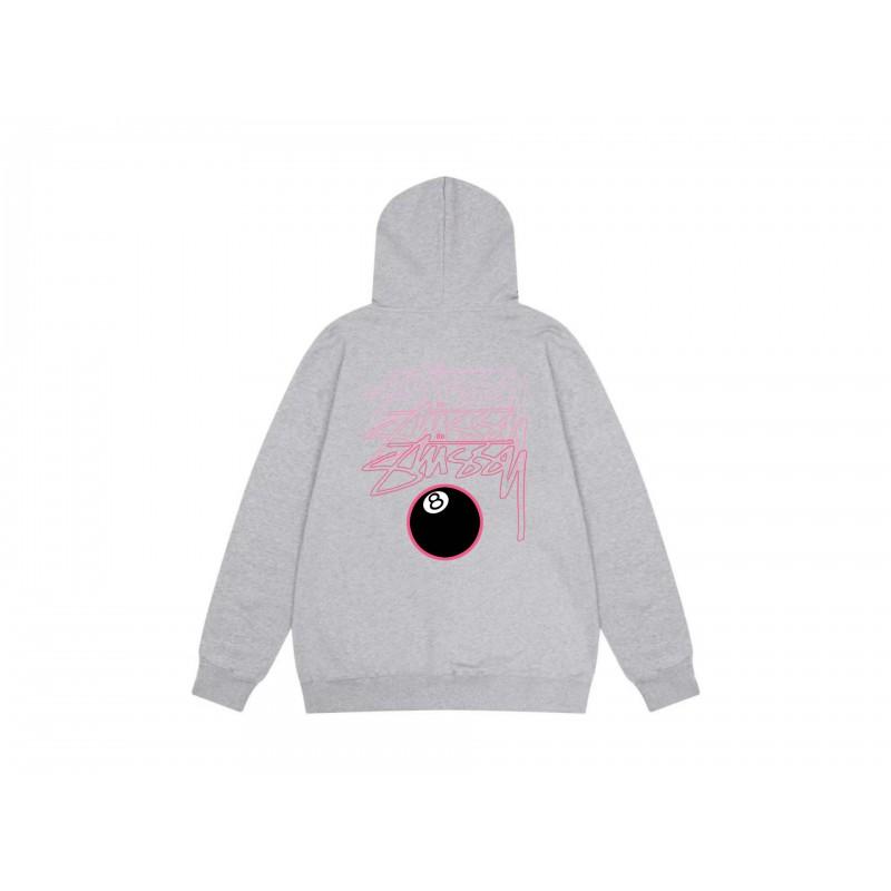 Mens Unisex Hooded Sweatshirt Letter Print Loose Fit Casual Top