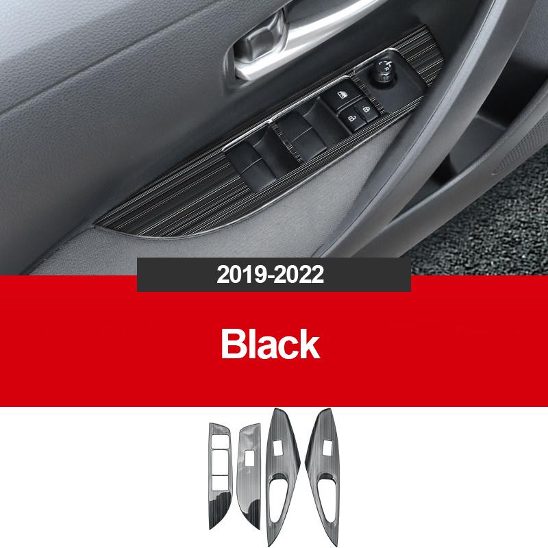 Для Toyota Corolla E210-2022 12-я панель переключателей из нержавеющей стали, регулируемая крышка, накладка, наклейки, полоски, гарнир, Стайлинг автомобиля