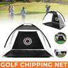 Black Golf Training Adis Foldable Golf Hitting Cage Garden Grassland Golf Training Practice Net Sport Golf Exercise Equipment