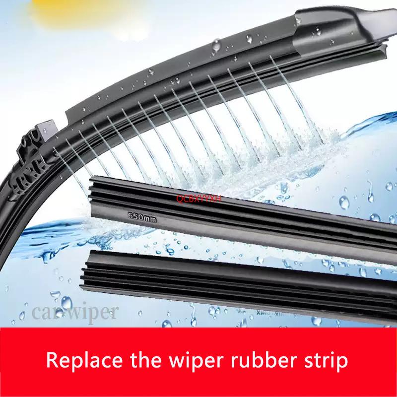 Car Wiper Blade Refills Universal Boneless Windshield Wiper Blade Replacement Strip Silent Wiper Rubber Strip Auto Accessory