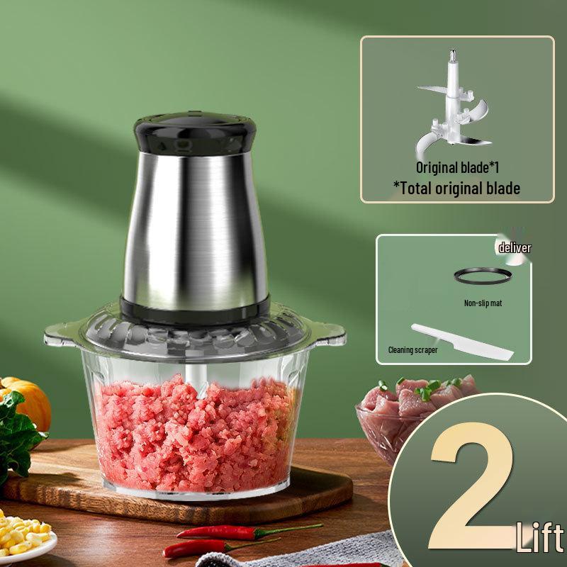 Stainless Steel Meat Grinder & Mixer for Dumplings, Large Capacity Automatic Cooking Machine
