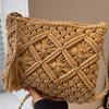 Beach Bag Women's Fashionable Shoulder All-match Woven Bucket Niche Cross-body