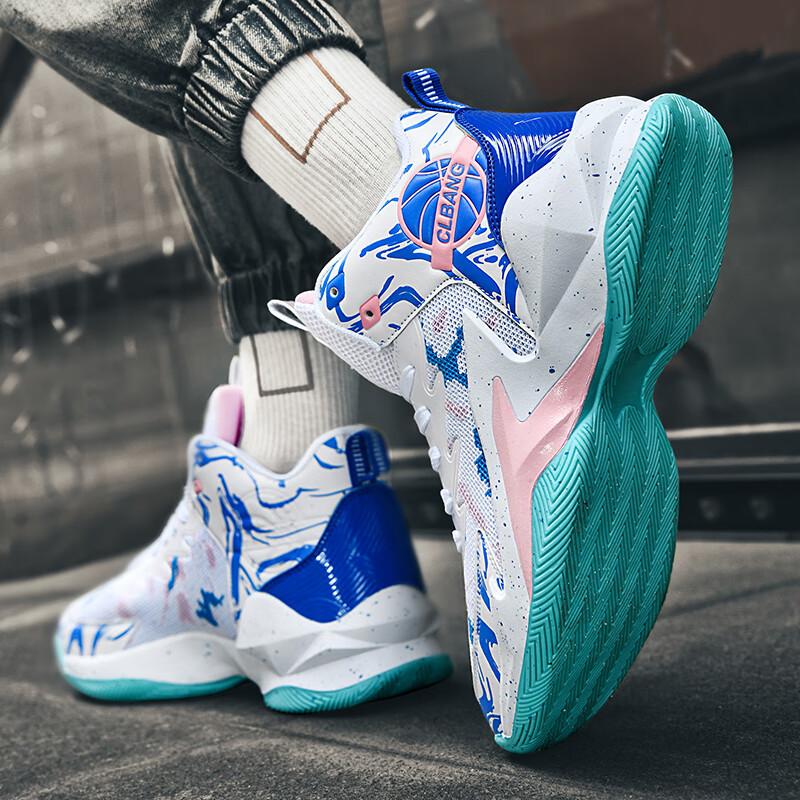 Putian Feibiao shock-absorbing basketball shoes men's high-top rebound technology actual combat sneakers carbon plate combat boots sports shoes women'