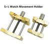 Медный держатель механизма часов, кронштейн-подставка, регулируемый инструмент для ремонта часовщика, зажим для механизма часов, аксессуары для часов