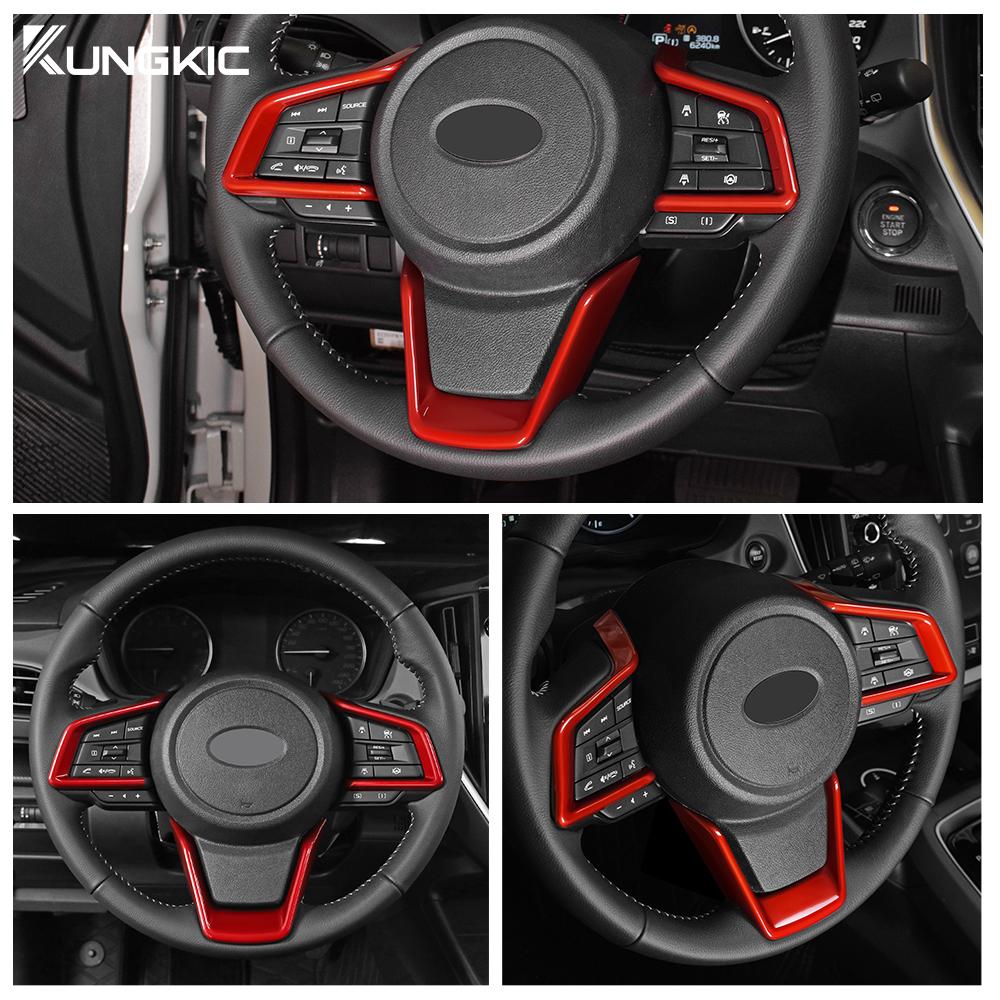 ABS Carbon Style For Subaru Crosstrek Impreza 2018 2019 2020 2025 2025 2025 2025 Car Steering Wheel Sticker Interior Accessories