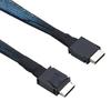 Кабель Pcie Oculink Sff 8611 4I к Mini Sas Sff-8611 4I Серверный Сверхскоростной Кабель Кабель-удлинитель для передачи данных Папа к Папе Линия передачи данных