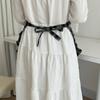 Fashion Floral Plaid Half Apron with Pocket Kitchen Cafe Baking Apron  Restaurant Work Chef Waiter