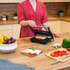 Teesa panini grill sandwich toaster 1000W 3 positions