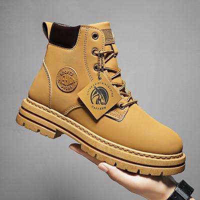 Высокие ботинки, мужская кожаная обувь, модные мотоциклетные ботильоны для мужчин, осенне-зимние ботинки, мужская обувь, уличная обувь с высоким берцем, мотоциклетная обувь