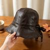 Women S Vintage Simple Bucket Hat For Autumn Winter Slim Face Look