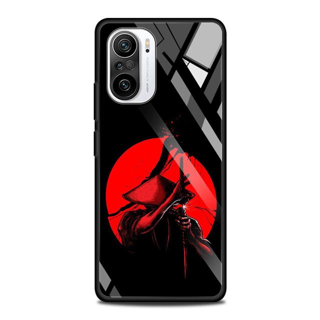 Чехол из закаленного стекла для Xiaomi Redmi Note 10 Pro Max 9 9s 7 8t 8 K40 K30 Pro Plus 9t 9c 8a 9a, чехол для телефона, японский самурайский арт