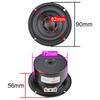 GHXAMP Fiberglass Braided 3 Inch Woofer Subwoofer Hifi Speaker Unit Powerful Low Frequency 4OHM 25W Waterproof 2PCS