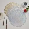 PVC Placemat for Dining Table Scratch-Resistant Hollow Pad Decorative Heat-Resistant Table Bowl