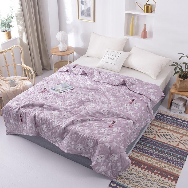Summer Cooling Blanket Cooling Fiber Breathable Soft Cooling Quilt Machine Washable Air Conditioning Quilt