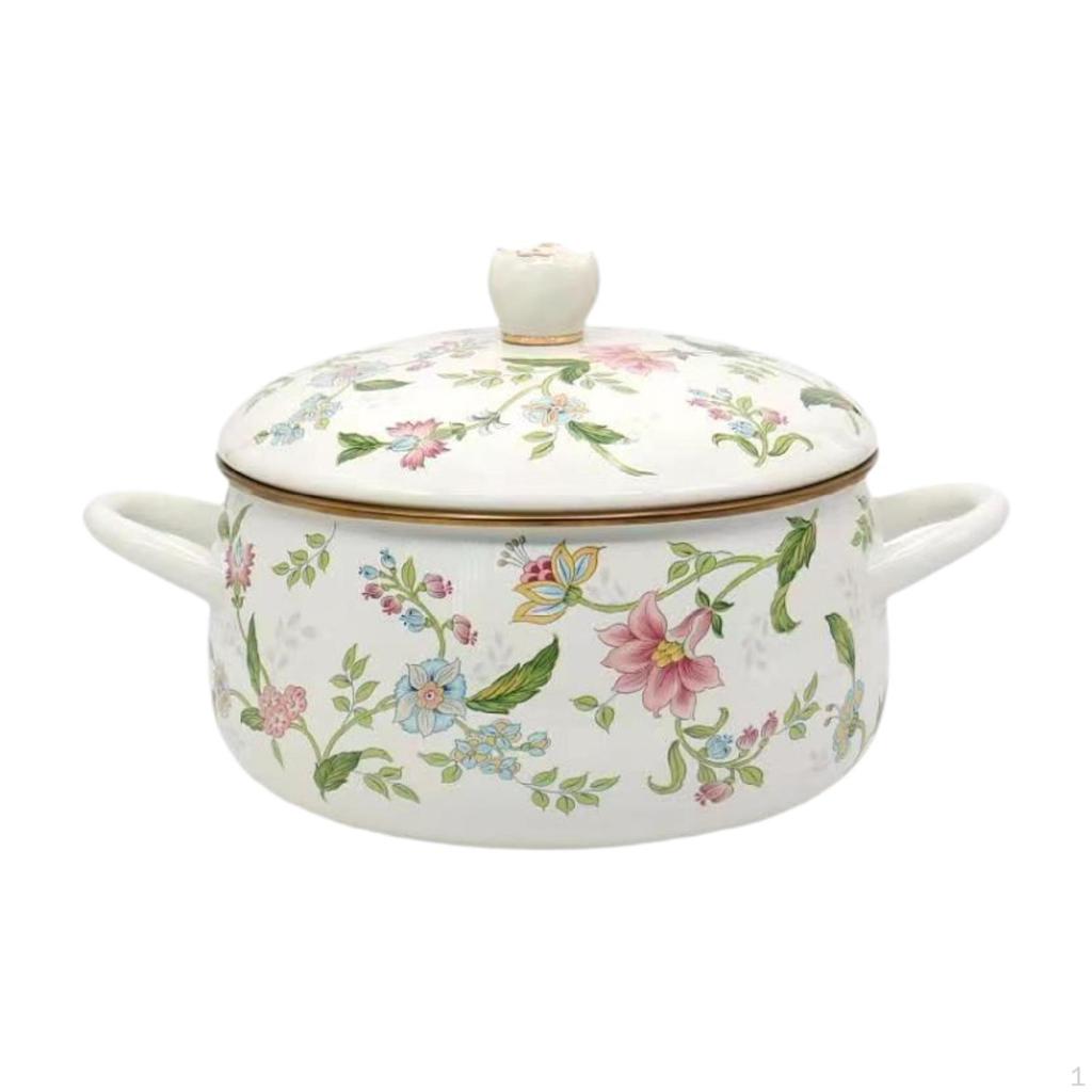 Cookware Pot Rice Cooking Steamer Double Handle Stockpot for Cereals