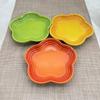 5.5inches Plum Blossom Small Plate French Cool Color Cake Dessert Dish Ceramic Tableware Pet Gradual Spike Bone Plate Tableware
