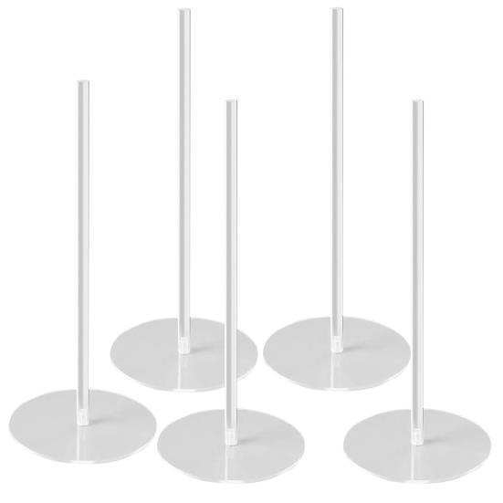 5 шт. подставка для пончиков, прозрачная стабильная основа, пищевой держатель для бубликов, день рождения, свадьба, ребенок