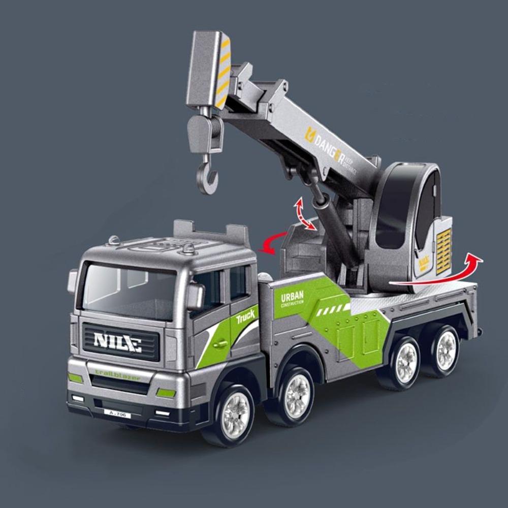 Цинк цинковый сплав литой кран грузовик игрушки моделирование транспортное средство экскаватор инженерия модель автомобиля дети студент