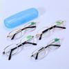 Donghai Crystal Glass Non-Folding Silver Frame Reading Glasses