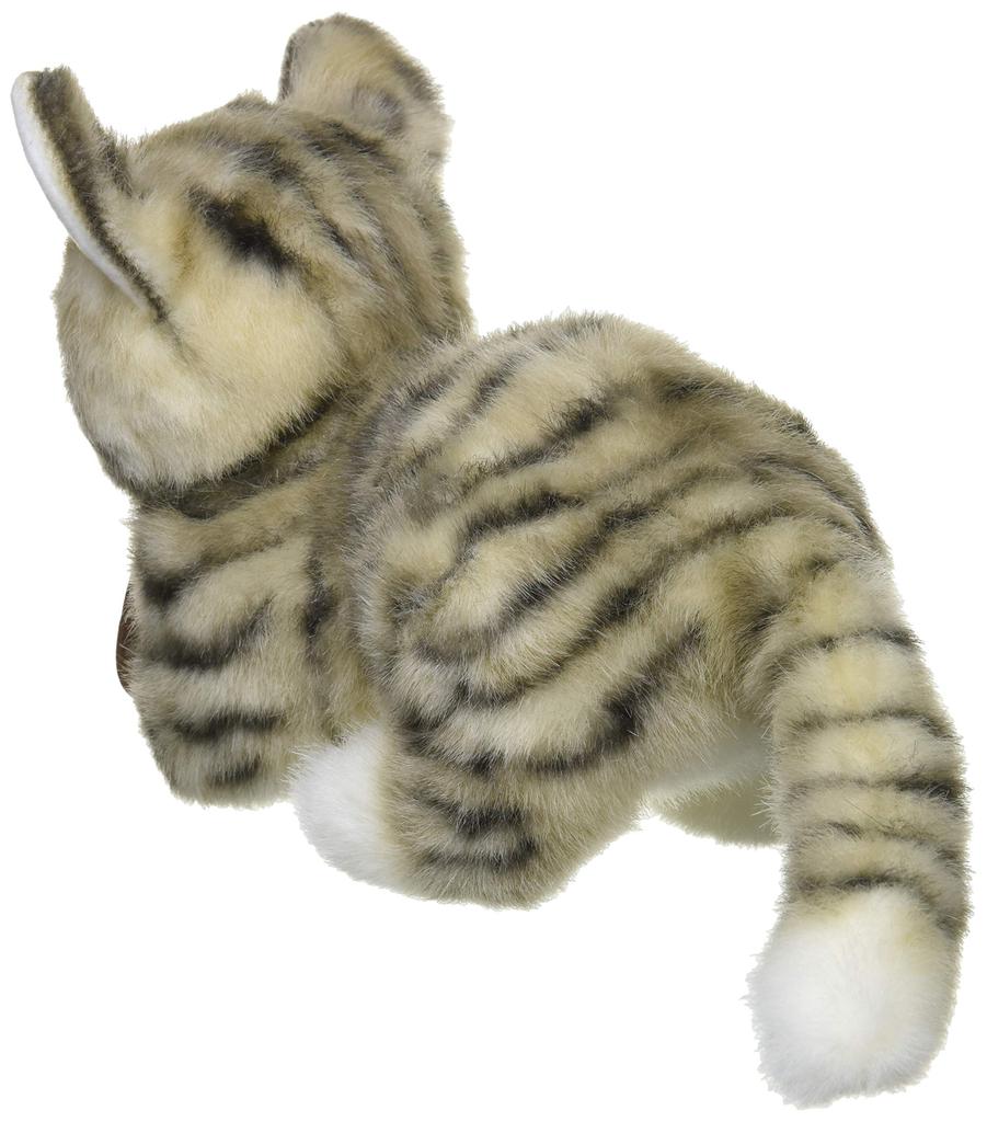 Саней Боэки Грациозная Кошка (Сделано в японии) Котенок Мийя Манчкин Серый Стоячий Плюшевый Игрушка, Общая Длина 21см I-7552