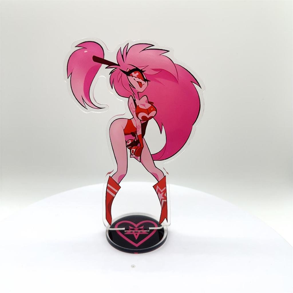Подарок для фанатов Украшения Стенд Модель Hazbin Hotel Аниме Фигурка Акриловый Стенд Модель Пластина 1 шт. Аластор Настольный Декор Стоячий Знак Игра