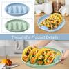 Silicone Tortilla Plate Holder With Divided Non-Slip Tray