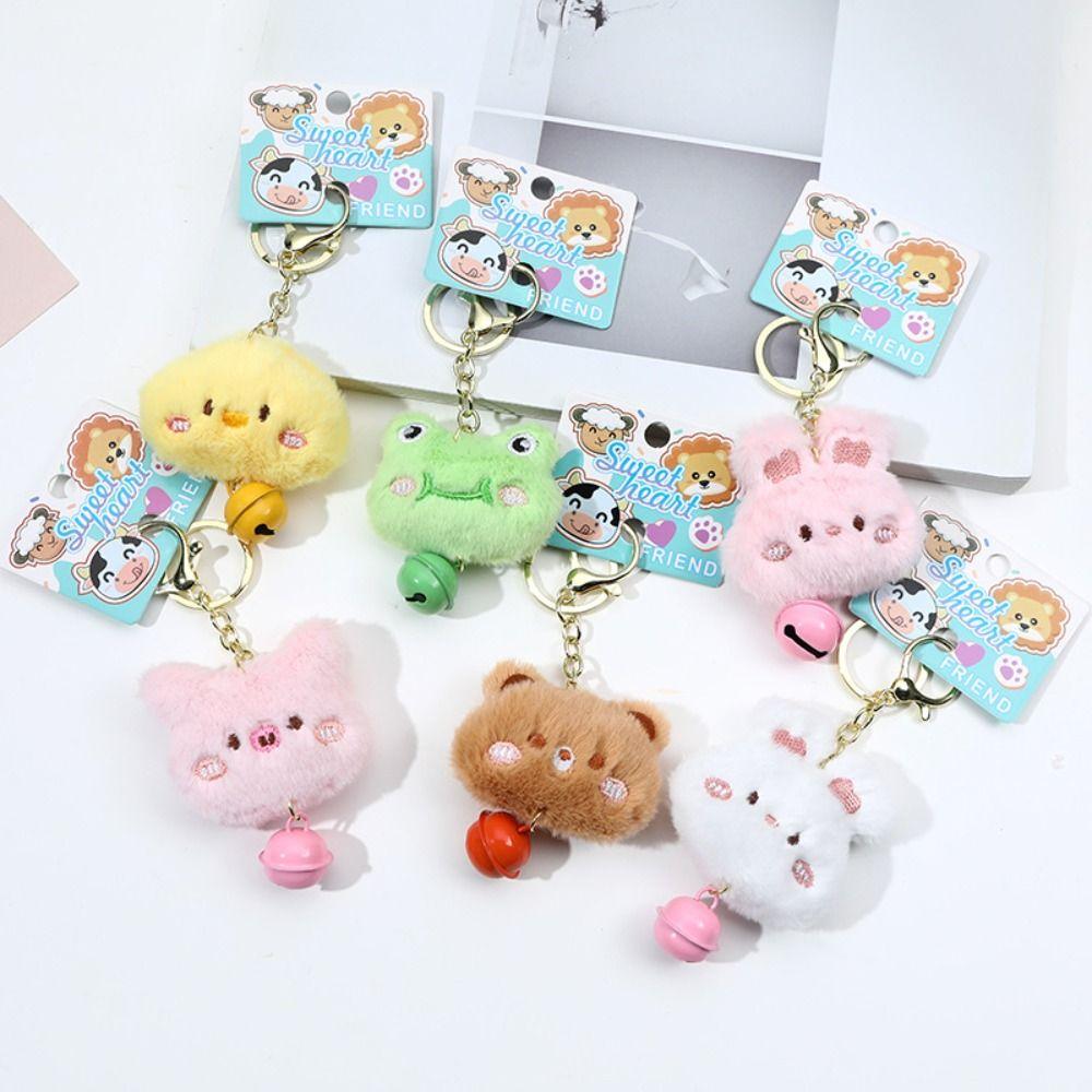 Plush Animal Frog Plush Bag Pendant Bunny Cartoon Plush Keychain  Backpack Pendant