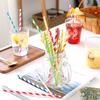 25 шт./компл., бумажные соломинки для украшения вечеринки, разноцветные трубочки для питья на день рождения, свадьбу