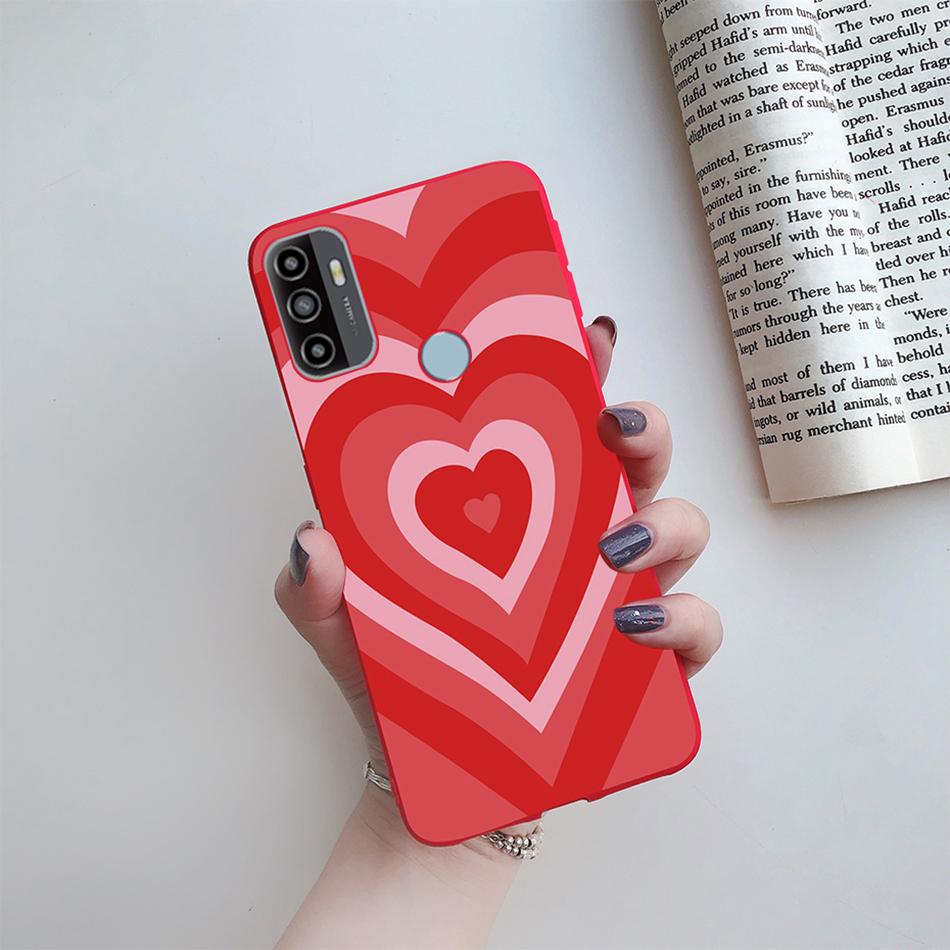 Чехол для OPPO A53S 2020 Мультяшный Coque Сердце Нарисованный Силиконовый Задняя Панель Телефона Для oppo a53s A 53s A53 s oppoa53 2020 Чехол-Ракушка
