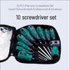 10-Piece Strong Magnetic Screwdriver Set: Cross-Border, Flat & Cross-Head.
