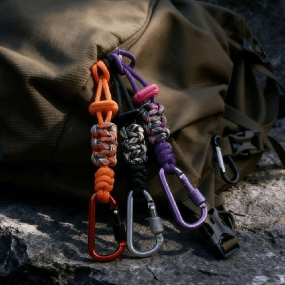 Locking Carabiner Clip Water Bottle Lanyard Zinc Zinc Alloy Key Chain Lanyard Daily Use