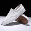 Fashion Board Shoes Man Light Low-top Flat Shoes Small White Shoes Lazy Man a Foot Pedal Summer Fashion Students Elastic Foot