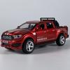 1/32 Ford Raptor F350 Внедорожный пикап Сплав Литая модель автомобиля Звук и свет Инерционный Детская игрушечная машинка Подарки на день рождения