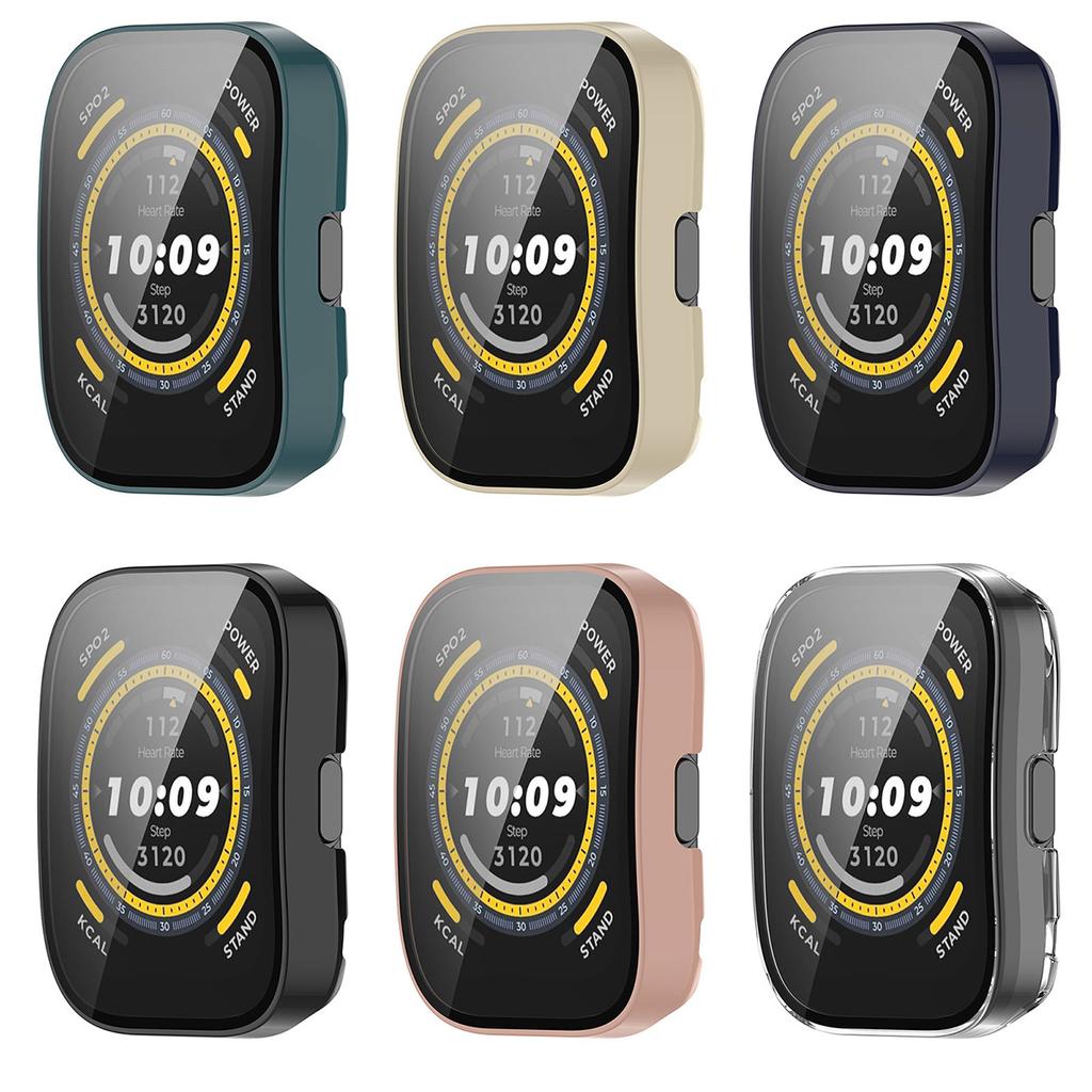 Мягкий силиконовый чехол с покрытием для умных часов Amazfit Bip 5, Защитная пленка для экрана, Бампер, Чехол для Huami Amazfit Bip5
