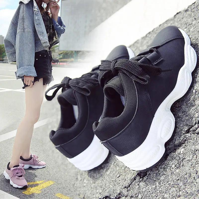 Fashion Sneakers for Women All-match Women's Casual Shoes Comfortable and Soft Women's Thick-soled Running Shoes 2024 Hot Tenis De Mujer
