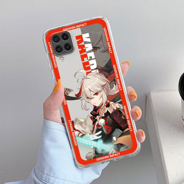 Genshin Impact Game милый прозрачный чехол для Samsung Galaxy A52 A12 A51 A32 A21s A71 A32 A22 50 A70 A31 A72 5G чехол для телефона