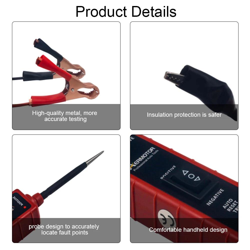 Тестер цепи автомобиля Диагностический кабельный стол Многофункциональный тест-ручка для вождения для автоматического зонда Электрическая система Цифровое освещение