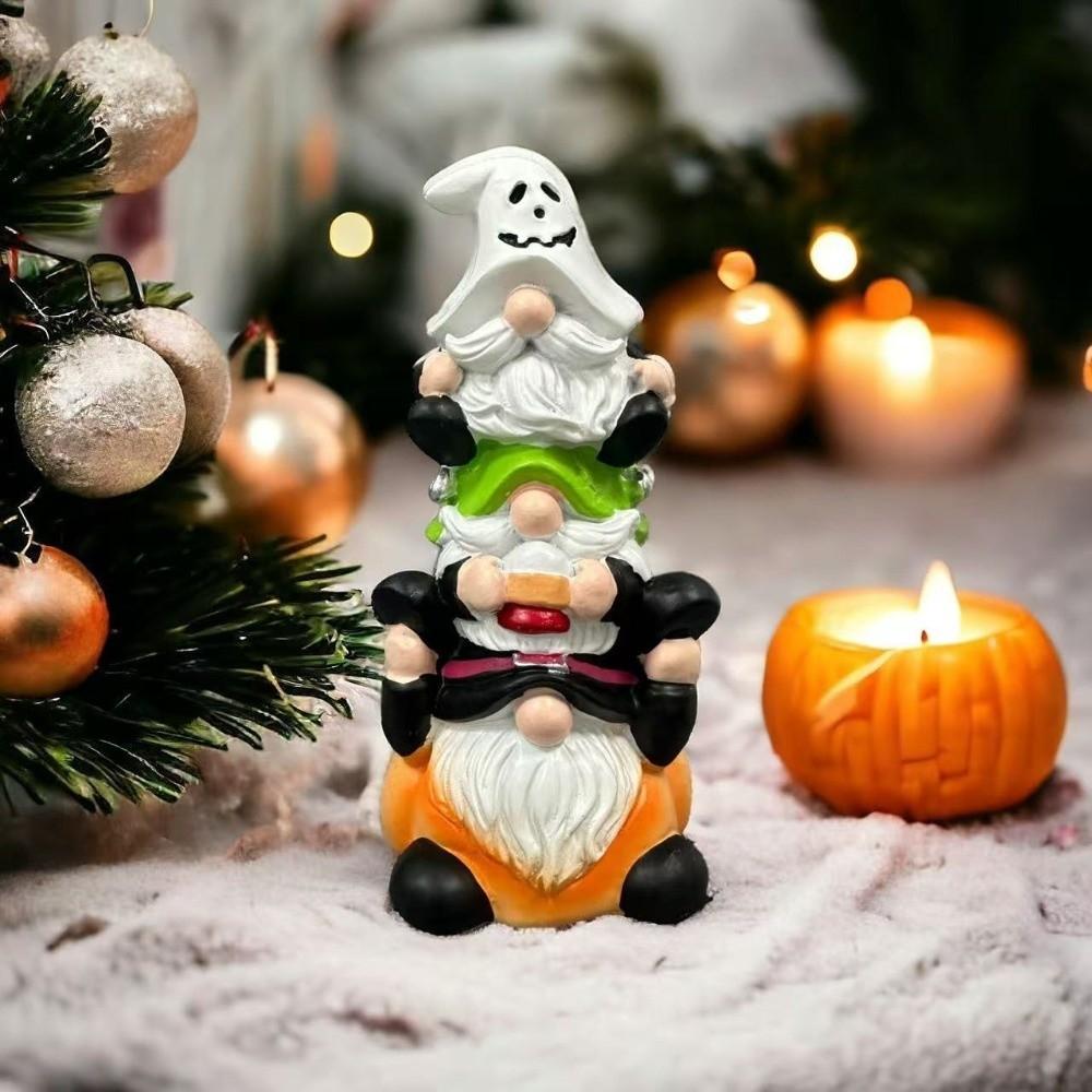 Handmade Dwarf Statue Unique Garden Ornaments Durable Halloween Statue  Halloween