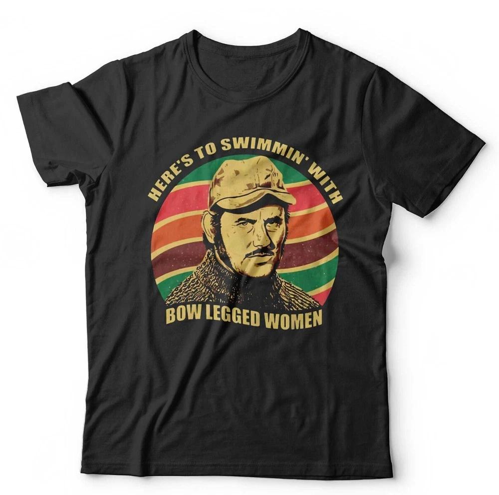 Jaws T shirt Heres To Swimming with Bow Legged Unisex Unisex Kids Retro Quint