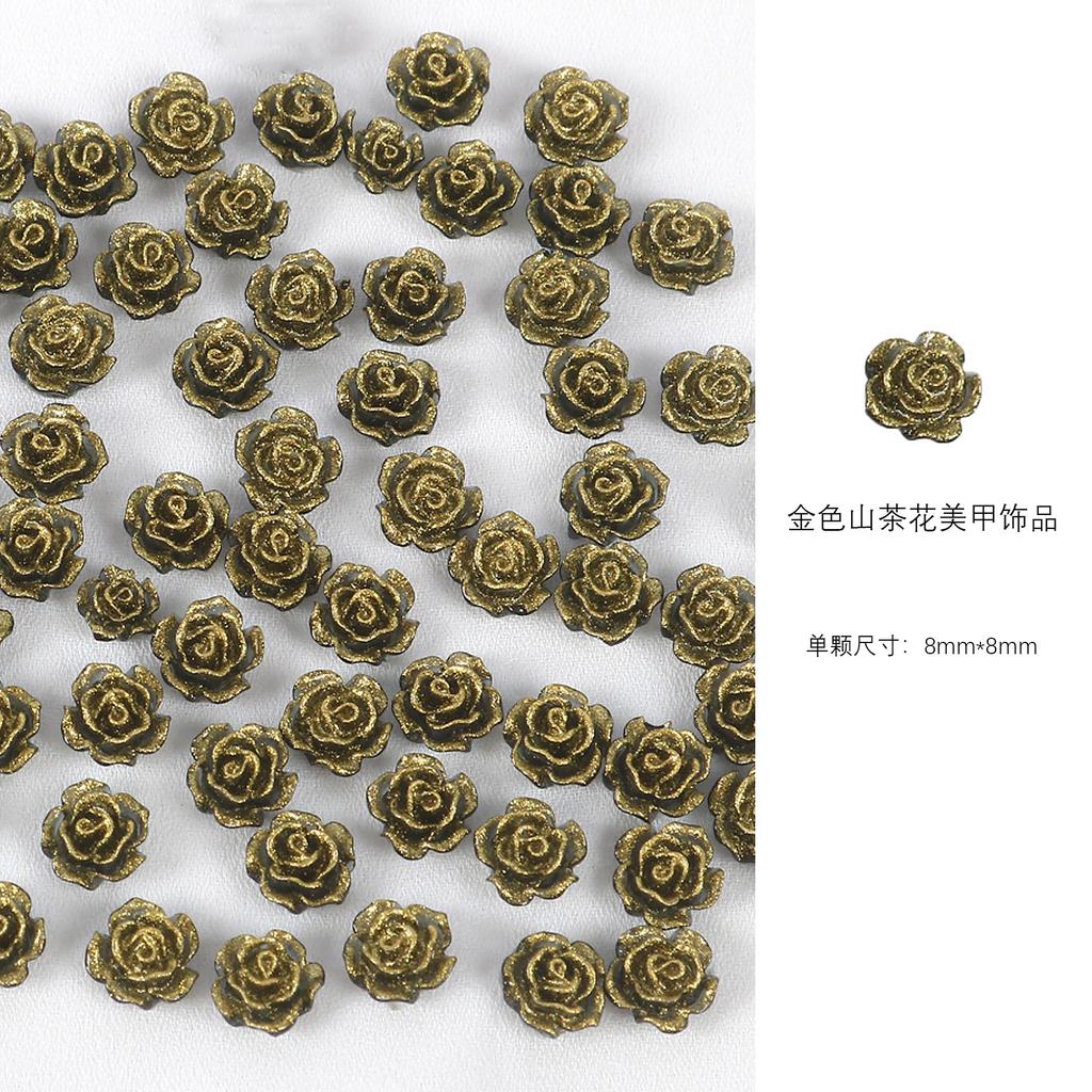 30 Aurora Camellia Nail Art Jewelry Symphony Resin Internet Celebrity Transparent Rose Трехмерные аксессуары для ногтей