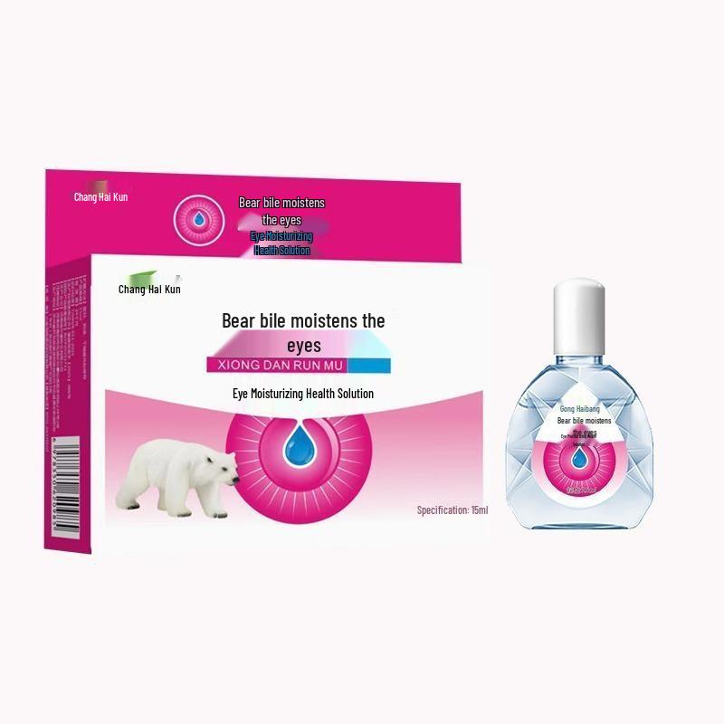 Bear Gallbladder Eye Drops 15ml - Genuine, Moisturizes, Protects Eyes, Relieves Fatigue