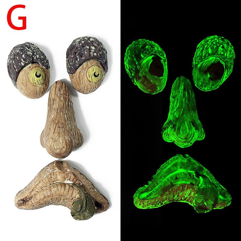 Peeker Yard Art Outdoor Tree Забавный старик Лицо Скульптура Причудливое дерево Лицо Садовое украшение