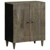 VidaXL Light Grey Sideboard 60x33.5x75 Cm Solid Mango Wood, Cabinet, Cupboard, Highboard, Side Cabinet, 4017794 Cabinet