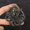 Turritella Agate Pendant Copper Wire Wrapped Pendant Octopus Pendant Genuine Gemstone Pendant Handmade Copper Wire Wrap Jewelry Gift For Mom