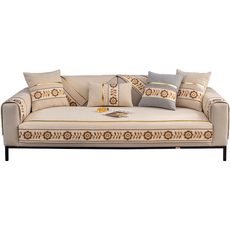 Диванная подушка, универсальная для всех сезонов, кожаная ткань, нескользящая, легкий чехол в роскошном стиле, универсальный чехол для подушки, утолщенный