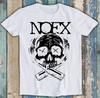 NOFX Череп Пиво Музыкальная Группа Никогда Не Доверяй Хиппи Смешной Подарок Футболка T-Shirt M1307