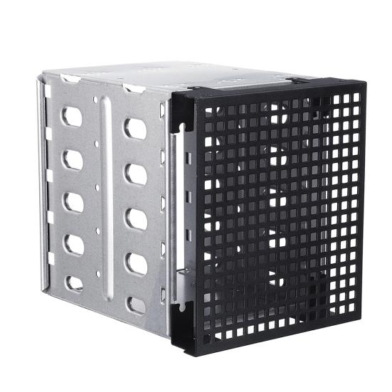 5 Slots 3.5inch HDD Cage Rack SATA SAS Hard Driver Tray Caddy